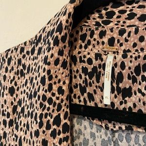 FREE PEOPLE Daria Shirtdress - Animal Print